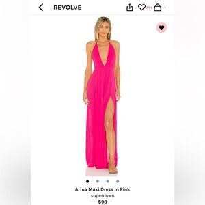 Revolve: Superdown Arina Maxi Dress in Pink